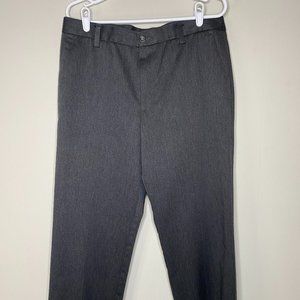 Dockers D2 Khaki Pants Men 34 x 30 Straight Fit Gray Flat Front Office Business